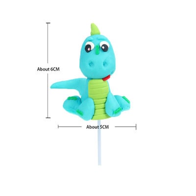 Dinozaur Cake Topper Dino Tema Junglă Safari Petrecere de aniversare Copii băieți Baby Shower Decoratiuni pentru petrecere de aniversare Rechizite Decor pentru tort