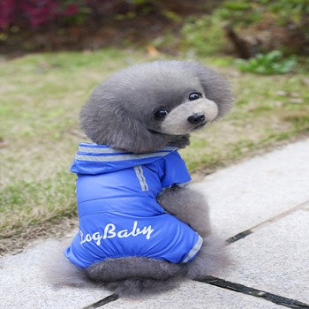 Ново облекло за домашни кучета Дъждобран Гащеризон с шапка Лято за дъждовни дни Водоустойчиво палто за куче котка Pet perro del impermeable S-XXL