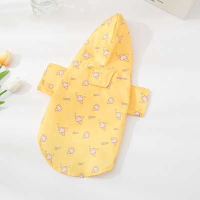 S-XL Kutya kapucnis esőkabát Aranyos kaktusz őszibarack mintás kiskutya esőkabát Vízálló Kutyák Ruhák Kabát Outdoor Kutyák Macskák Esőkabátok