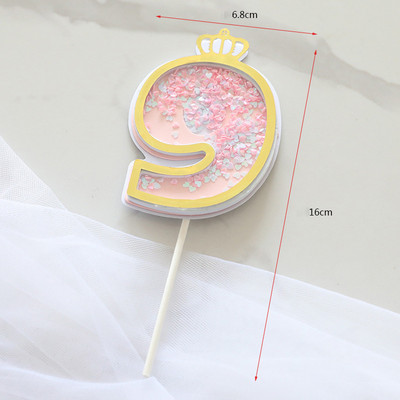 Szám korona csokornyakkendő gyémánt újszülött baba tortafedő 1. 2. 3. 100 nap Boldog születésnapot tortafedő gyerekeknek ajándék parti kellékek