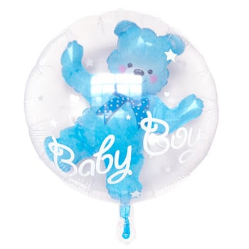 4D Bear Foil Balloon Baby Birthday Photo Props Cartoon Film Balloons Aluminium Happy Birthday Party Balloon Baby Shower Balloon