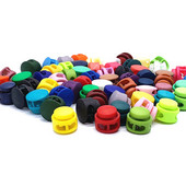 10 komada Opružna brava za kabel s dvostrukom rupom Okrugli kuglasti čepovi za zaustavljanje klizanja Zatvarači za kabel Brave Gumbi Zamjena krajeva