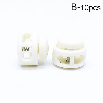 10 komada Opružna brava za kabel s dvostrukom rupom Okrugli kuglasti čepovi za zaustavljanje klizanja Zatvarači za kabel Brave Gumbi Zamjena krajeva