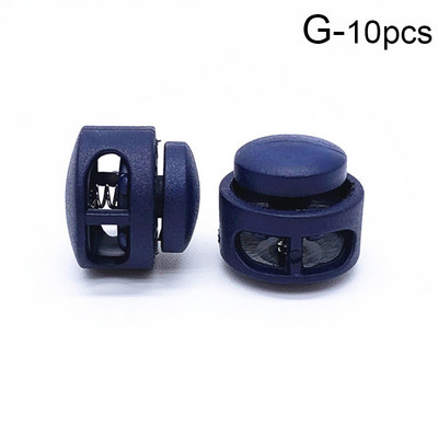 10 komada Opružna brava za kabel s dvostrukom rupom Okrugli kuglasti čepovi za zaustavljanje klizanja Zatvarači za kabel Brave Gumbi Zamjena krajeva