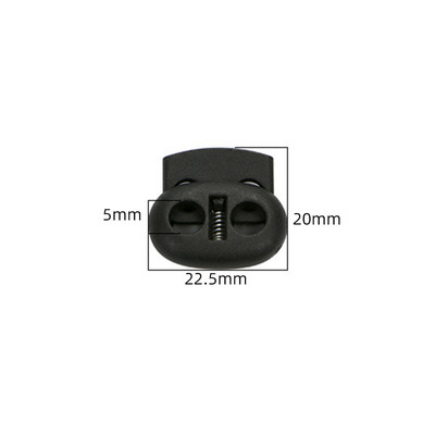 10 db Malac orr alakú rugalmas zsinórvég rugós csat műanyag csat állító csat Dupla lyuk sertés orr csat táskacsat