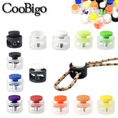 50 tk plastikust juhe lukk oakork vedru lülitusklambrid pingutusnöör klambrid kingapael Pael riided seljakoti tarvikud värvilised