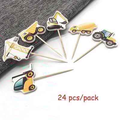 Építkezésre figyelmeztető tábla Születésnapi tortadísz gyerekeknek Közlekedési tábla tortadíszítő topperek Autós parti díszek