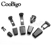 10 gab. Rāvējslēdzēja velkamās auklas slēdzenes galos Rāvējslēdzēja novilkšanas klipsis Plastmasas aizbāznis Paracord mugursomai Apģērbu sporta apģērbu soma DIY piederumi