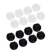 Plastikust ruudukujulised pistikud moodulkapi ja traatvõre ruudukujulise riiuli jaoks, 8 tk