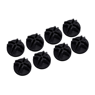 Plastikust ruudukujulised pistikud moodulkapi ja traatvõre ruudukujulise riiuli jaoks, 8 tk