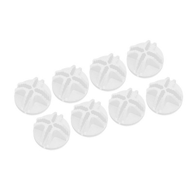 Plastikust ruudukujulised pistikud moodulkapi ja traatvõre ruudukujulise riiuli jaoks, 8 tk