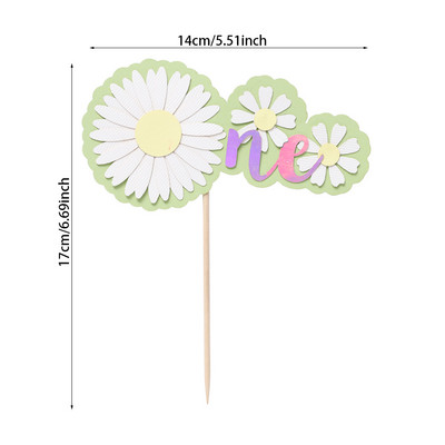 Százszorszép virágos tortafeltétek lányoknak Kis százszorszép születésnapi parti babaváró Esküvői tortadíszítési kellékek Sütési kellékek