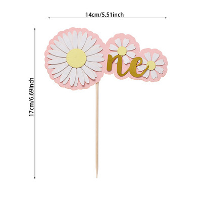 Százszorszép virágos tortafeltétek lányoknak Kis százszorszép születésnapi parti babaváró Esküvői tortadíszítési kellékek Sütési kellékek