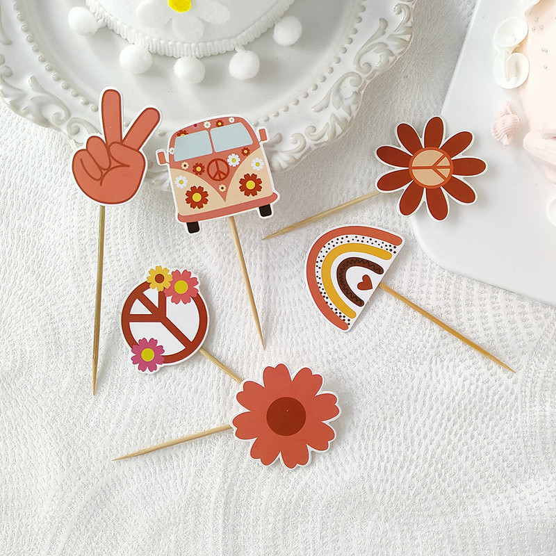 Százszorszép virágos tortafeltétek lányoknak Kis százszorszép születésnapi parti babaváró Esküvői tortadíszítési kellékek Sütési kellékek