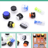 10db Zsinórzár dugó kerek golyós billenő bilincs rugós stop műanyag színes Paracord cipőfűző kötél barkácstartozékokhoz