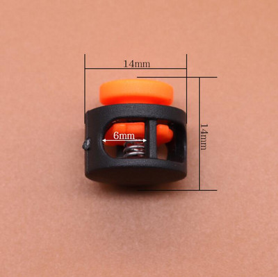 10db Zsinórzár dugó kerek golyós billenő bilincs rugós stop műanyag színes Paracord cipőfűző kötél barkácstartozékokhoz