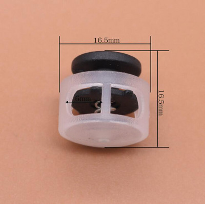 10db Zsinórzár dugó kerek golyós billenő bilincs rugós stop műanyag színes Paracord cipőfűző kötél barkácstartozékokhoz