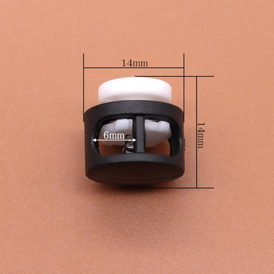 10db Zsinórzár dugó kerek golyós billenő bilincs rugós stop műanyag színes Paracord cipőfűző kötél barkácstartozékokhoz