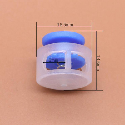 10db Zsinórzár dugó kerek golyós billenő bilincs rugós stop műanyag színes Paracord cipőfűző kötél barkácstartozékokhoz