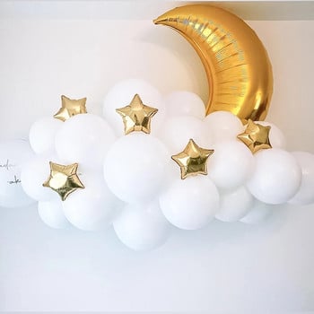 60Pcs Moon Star Balon Set for Muslim EID Mubarak Festival Home DIY Decoration Ramadan Kareem Kids Birthday Party Ballon Globos