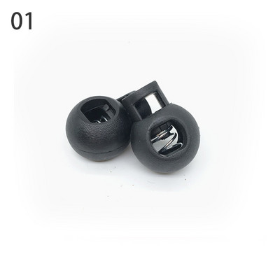 Pachet de 20 buc. Capetele de blocare a cordonului cu bile colorate Oprire Clipă rotundă Opritor Pânză Îmbrăcăminte sport Cizme DIY șiret pentru geantă Accesorii pentru dantelă