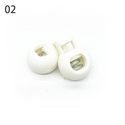 Pachet de 20 buc. Capetele de blocare a cordonului cu bile colorate Oprire Clipă rotundă Opritor Pânză Îmbrăcăminte sport Cizme DIY șiret pentru geantă Accesorii pentru dantelă