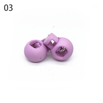 Pachet de 20 buc. Capetele de blocare a cordonului cu bile colorate Oprire Clipă rotundă Opritor Pânză Îmbrăcăminte sport Cizme DIY șiret pentru geantă Accesorii pentru dantelă
