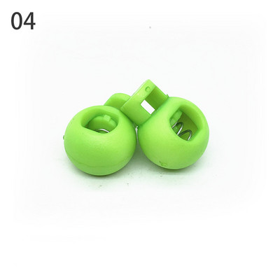 Pachet de 20 buc. Capetele de blocare a cordonului cu bile colorate Oprire Clipă rotundă Opritor Pânză Îmbrăcăminte sport Cizme DIY șiret pentru geantă Accesorii pentru dantelă