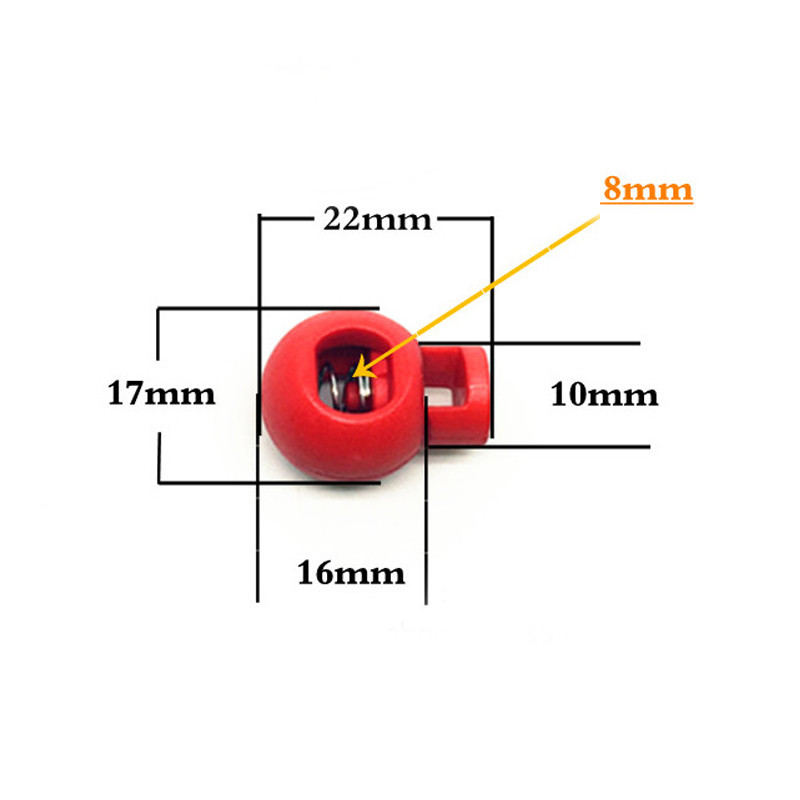 Pachet de 20 buc. Capetele de blocare a cordonului cu bile colorate Oprire Clipă rotundă Opritor Pânză Îmbrăcăminte sport Cizme DIY șiret pentru geantă Accesorii pentru dantelă