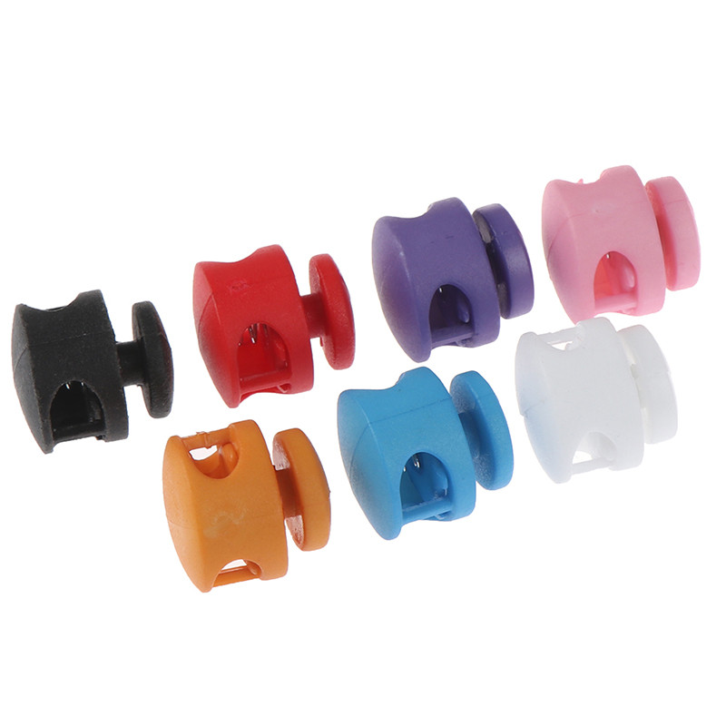 12db Duplalyukú rugózsinór zár kerek gömb alakú billenő ütközők megállító csúszó kábel rögzítők Zárak gombok végek csere