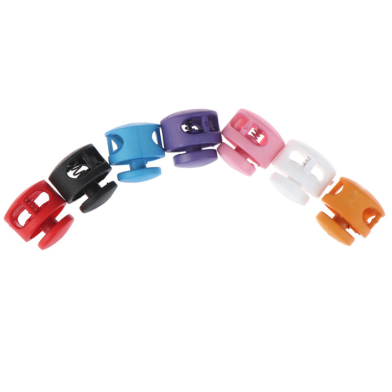 12db Duplalyukú rugózsinór zár kerek gömb alakú billenő ütközők megállító csúszó kábel rögzítők Zárak gombok végek csere