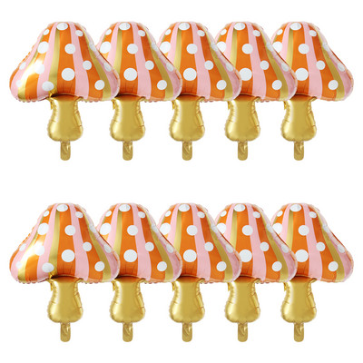 10db Piros arany színes gombás lufi gyerekeknek varázsgombás játék léggömb születésnapi tematikus buli dekoráció baba zuhany gyerekeknek játékok