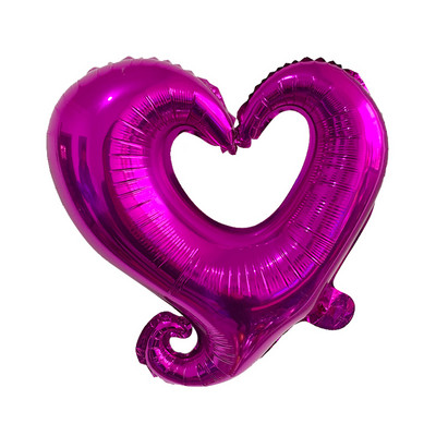 10 db 18 hüvelykes üreges szív alakú fólia lufi esküvői dekoráció hélium léggömb Valentin-napi arany szív parti kellékek léggömb