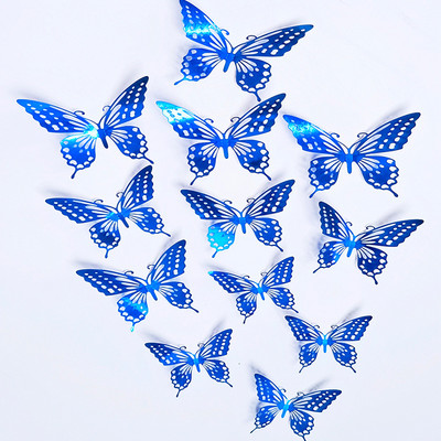 12 vnt drugelių torto dekoravimo su gimtadieniu tortų viršelis rankų darbo vestuvių gimtadienio vakarėliui Kūdikių dušo dekoravimo įrankiai