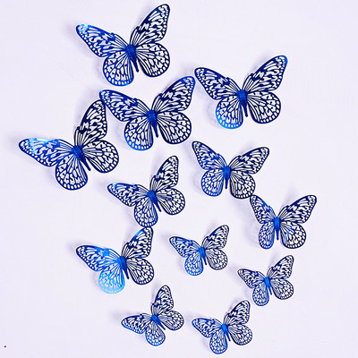 12 vnt drugelių torto dekoravimo su gimtadieniu tortų viršelis rankų darbo vestuvių gimtadienio vakarėliui Kūdikių dušo dekoravimo įrankiai