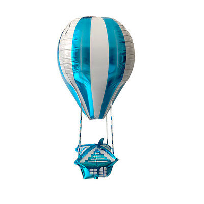 3db 4D ház hőlégballonok babazuhany kalandjáték alumínium fólia ballon esküvői születésnapi parti dekoráció gyerekeknek gömbök