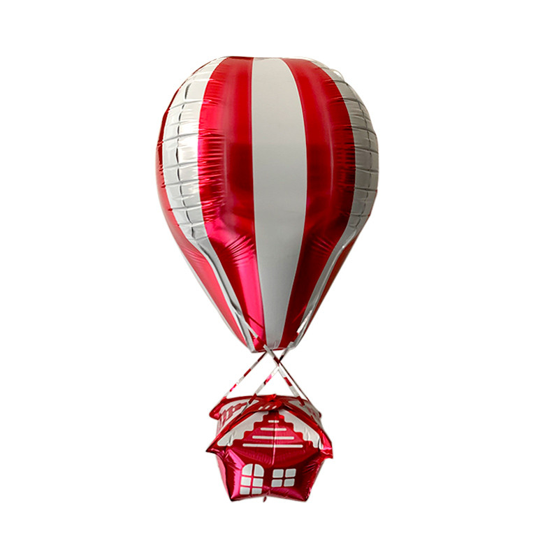 3db 4D ház hőlégballonok babazuhany kalandjáték alumínium fólia ballon esküvői születésnapi parti dekoráció gyerekeknek gömbök
