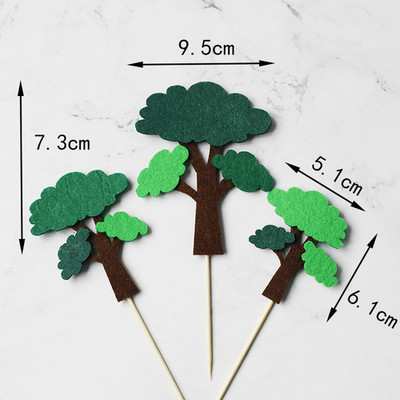 Džungļu sēņu kūkas dekorēšanas piederumi Gudrs polimēru māls kūkas virskārtas komplekts Kūkas dekors Kūkas ievietošanas kartīte dzimšanas dienas ballītei