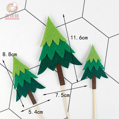 Džungļu sēņu kūkas dekorēšanas piederumi Gudrs polimēru māls kūkas virskārtas komplekts Kūkas dekors Kūkas ievietošanas kartīte dzimšanas dienas ballītei