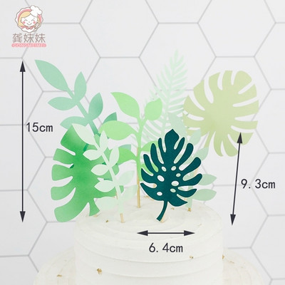 Džungļu sēņu kūkas dekorēšanas piederumi Gudrs polimēru māls kūkas virskārtas komplekts Kūkas dekors Kūkas ievietošanas kartīte dzimšanas dienas ballītei