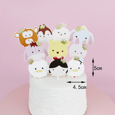 Džungļu sēņu kūkas dekorēšanas piederumi Gudrs polimēru māls kūkas virskārtas komplekts Kūkas dekors Kūkas ievietošanas kartīte dzimšanas dienas ballītei