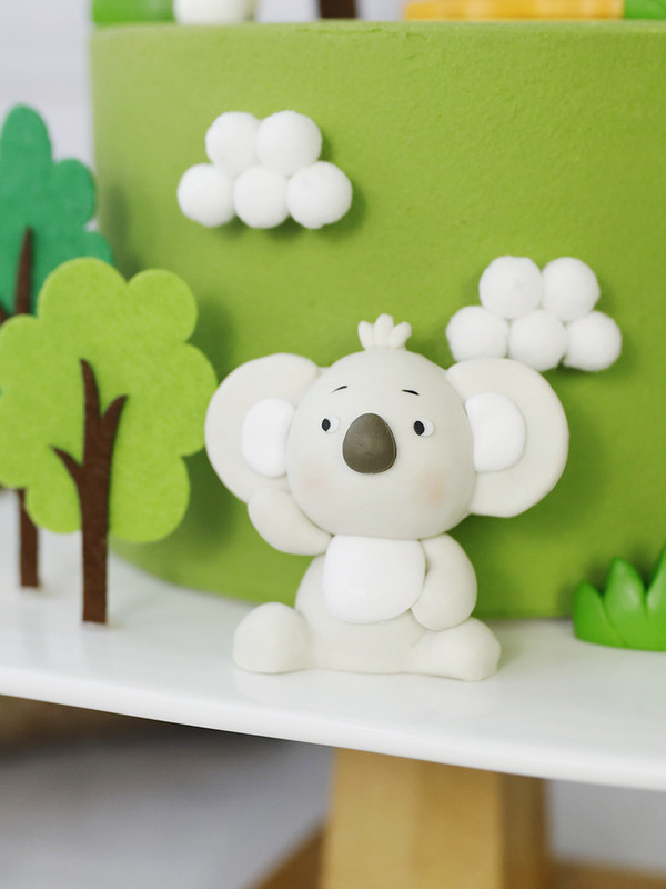 Džungļu sēņu kūkas dekorēšanas piederumi Gudrs polimēru māls kūkas virskārtas komplekts Kūkas dekors Kūkas ievietošanas kartīte dzimšanas dienas ballītei