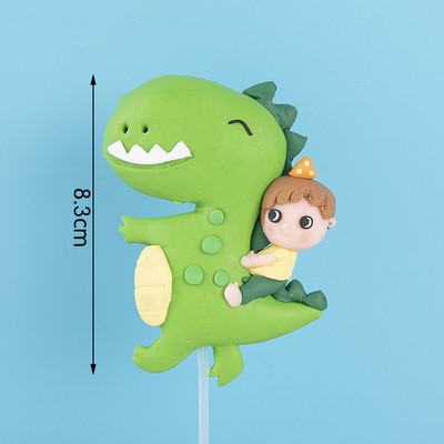 Dinoszaurusz tortadíszek Dinoszaurusz tortafeltétek Aranyos dinoszaurusz tortadíszek Gyerekek születésnapi babaváró parti kellékek