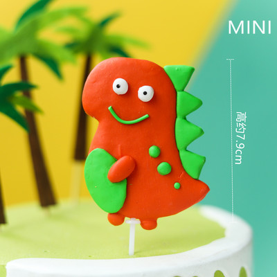 Dinoszaurusz tortadíszek Dinoszaurusz tortafeltétek Aranyos dinoszaurusz tortadíszek Gyerekek születésnapi babaváró parti kellékek