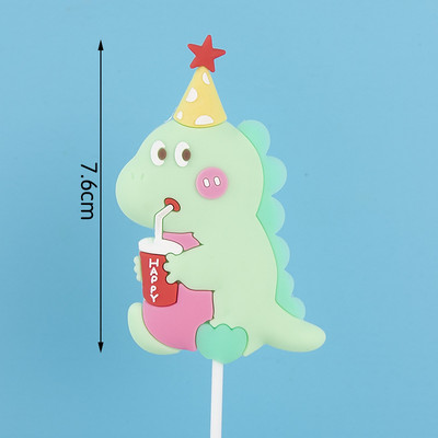 Dinoszaurusz tortadíszek Dinoszaurusz tortafeltétek Aranyos dinoszaurusz tortadíszek Gyerekek születésnapi babaváró parti kellékek