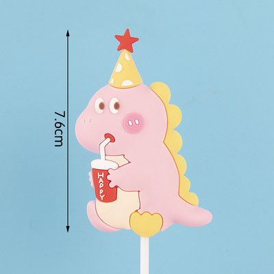 Dinoszaurusz tortadíszek Dinoszaurusz tortafeltétek Aranyos dinoszaurusz tortadíszek Gyerekek születésnapi babaváró parti kellékek