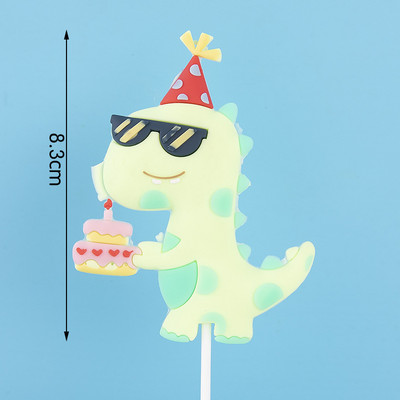 Dinoszaurusz tortadíszek Dinoszaurusz tortafeltétek Aranyos dinoszaurusz tortadíszek Gyerekek születésnapi babaváró parti kellékek