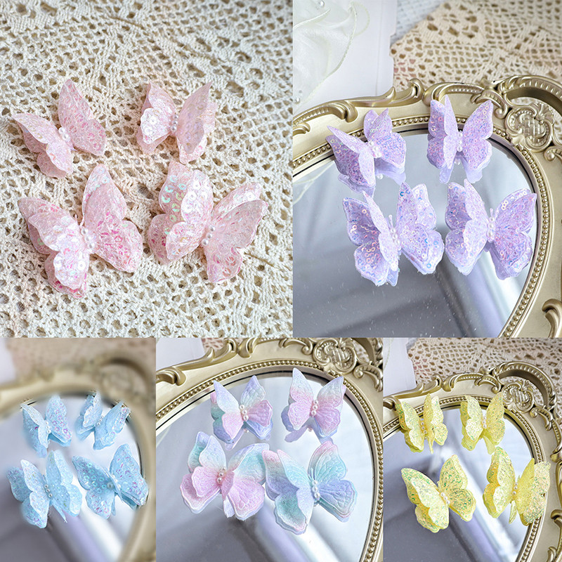 Pillangós torta dekoráció Gyöngy pillangós tortafeltöltők Felnőtt Boldog Születésnapi Party dekoráció Gyerek lányok Pillangó Cupcake Dekor Babazuhany