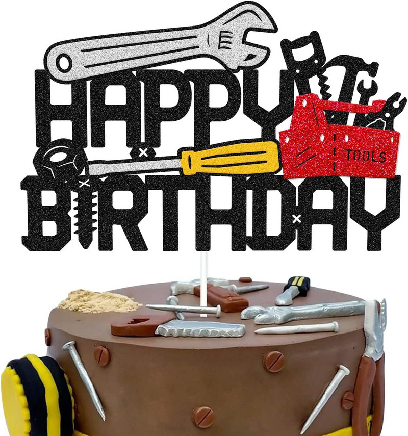 Építőipari kotrógép 1 2 3 4. Boldog születésnapot Tortafedő Ásógép Daru Babazuhany gyerekeknek mérnöki parti kellékek