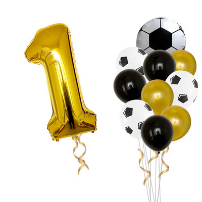 Futbols Futbols tematiskā ballīte 12 collu lateksa hēlija gaisa balons 32 collu numurs folija globos zēni dzimšanas dienas spēles rotaļlietas pasākumu ballīšu piederumi